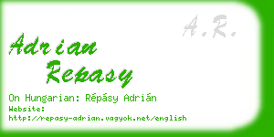 adrian repasy business card