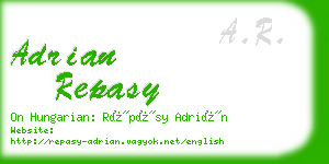 adrian repasy business card